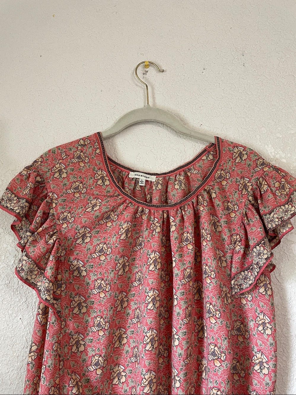 Women’s Short Sleeve Blouse By Max Studio - Picture 2 of 7